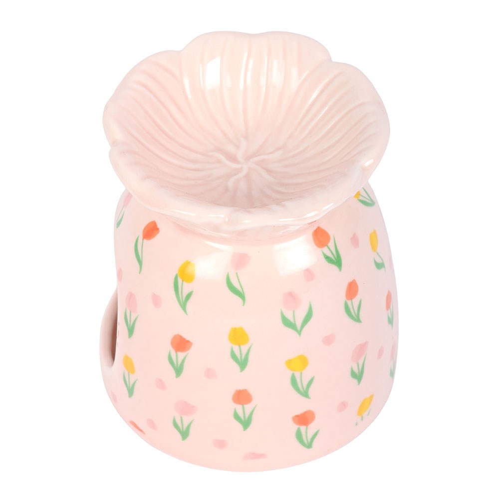 Something Different - Tulip Print and Wax Warmer Ölbrenner/Teelichthalter fürs Raumdüfte - Mehrfarben